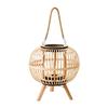 Stylish Woven Bamboo Candle Holder Lantern Rustic Decor for Living Room Table Mantel Farmhouse Home Decorations