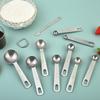 10-Piece Stainless Steel Measuring Spoons with Scale for Kitchen, Seasoning, & Coffee