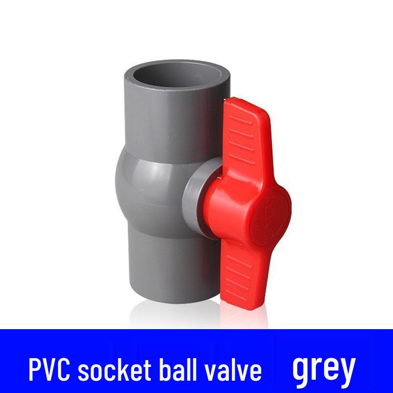 Šedá sada PVC vodovodních tvarovek: Koleno, T-kus, 3-cestný, 4-cestný plastový spoj pro přívod vody do akvária