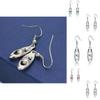 Unique Water Drop Alloy Earrings With Waterstone Embellishments For Women