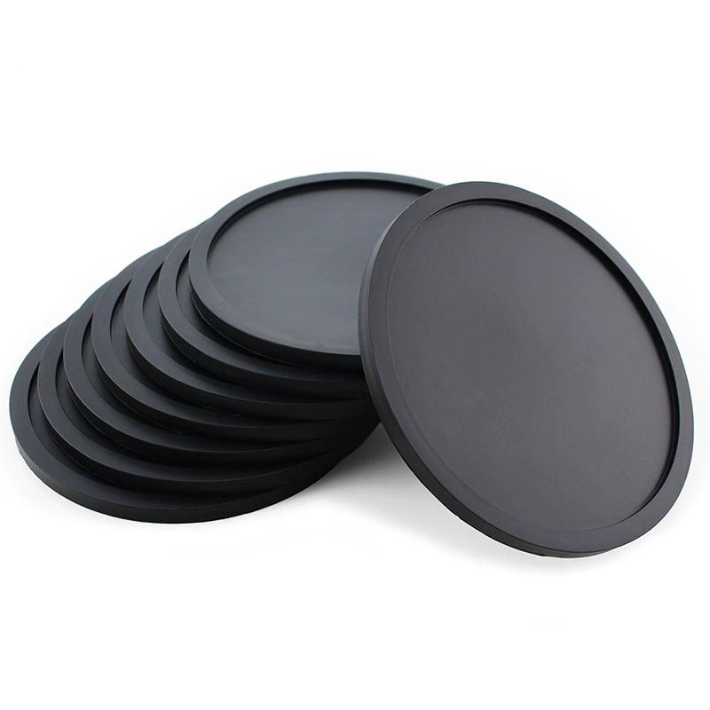 10cm Silikon Untersetzer Rund Hitzebeständig Gummi Kaffeetasse Matte Tee Getränke Tasse Glas Getränkehalter Pad Deko Tischmatte