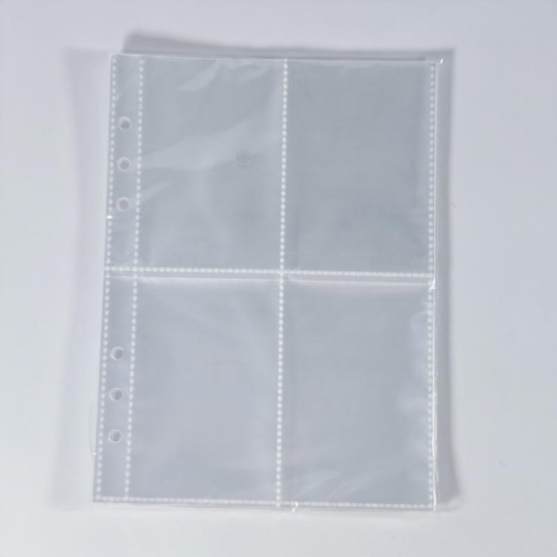 A5 Transparent PVC File Folder Multifunctional Loose Leaf Document Organizer For Photo Card Collection Postcard Storage Binder