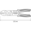 Lobtex Electrical Crimping for Insulated Crimp Terminals Tool, FK4A,