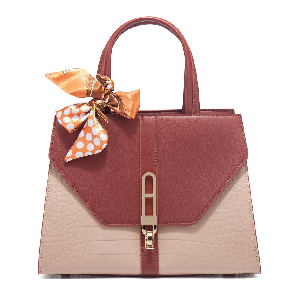Crocodile Pattern Mom Tote Bag 2024 Summer New High-Quality Fashionable Leather Women's Handbag and Shoulder Bag