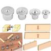 4Pcs 6mm 8mm 10mm 12mm Panel Furniture Positioning Carpentry Log Dowel Tips Round Log Pin Locator Wooden Pin Center Punching