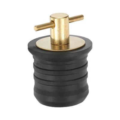 PATIKIL 1-1/4" Boat Drain Plug T Handle Brass Boat Plug Snap Drain Marine Twist