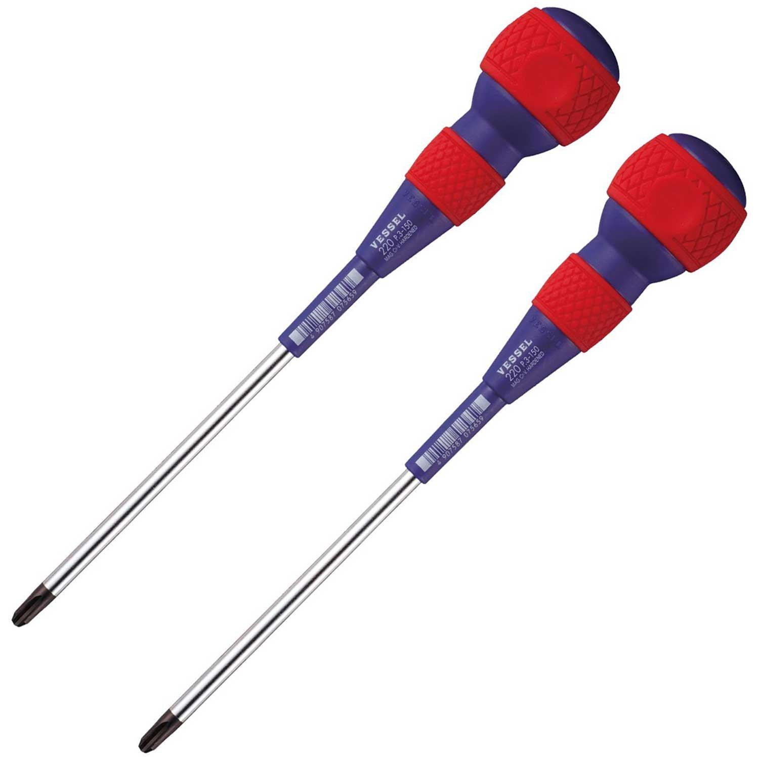 

VESSEL Ball Grip Driver No. 220 Plus 3 x 150 Set of 2