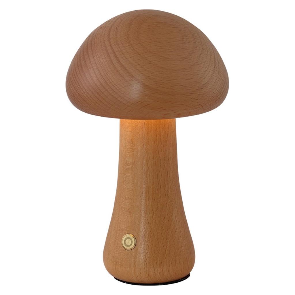 Wooden  Lamp, Portable Cordless  Rechargeable Battery-powered Lamp, Stepless Dimming And Adjustable 360-degree Rotation Angle.