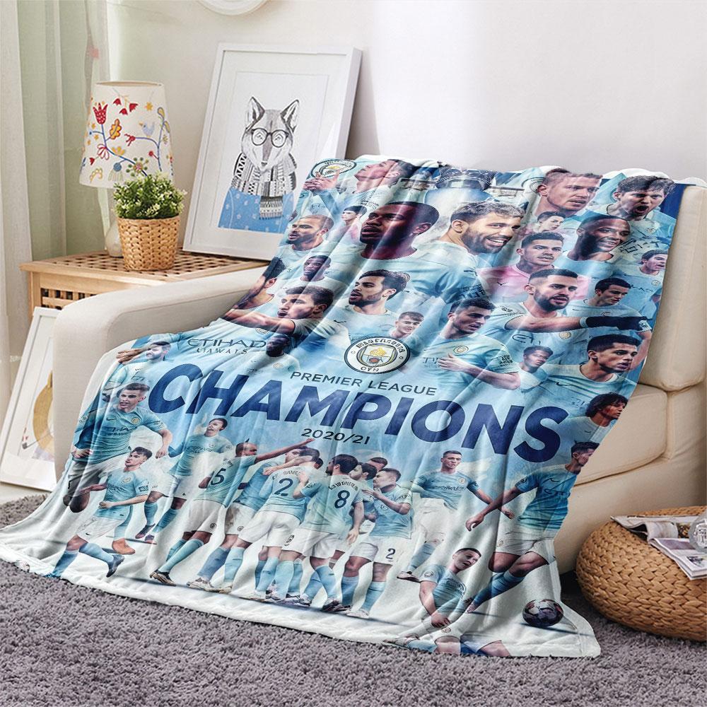 Royal MCFC Crown Blanket, High quality Comfortable for All Seasons, Home Decor, Warmth and Comfort