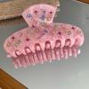 Hair Claws Rhinestones Flower Shark Clip for Female Teens Girl Hair Shaping Clip