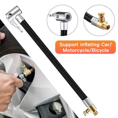 Tire Inflatable Hose Flexible Leak-proof Rubber Car Tyre Air Connection Locking Air Chuck Bike Accessories