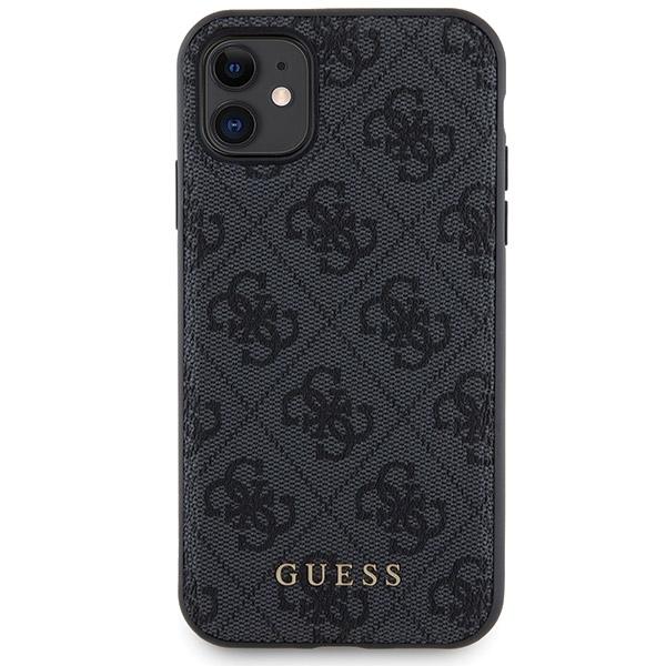 Sada Guess Gubpm5N614Gemgk Iphone11 6.1 Pevný obal + Powerbanka 5000Mah Magsafe Černá/Black 4G Kovové logo