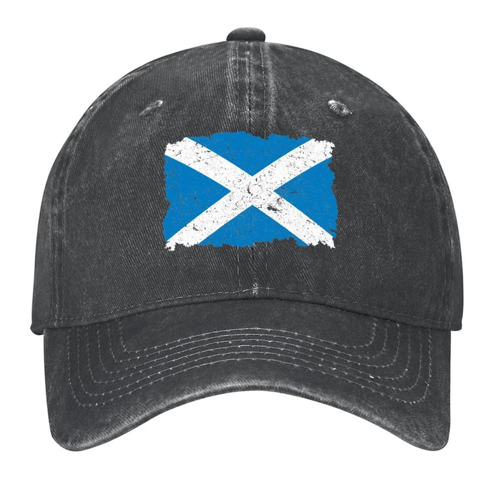 

Vintage Scotland Flag - Retro Scottish Flag Baseball Cap Hat Man Luxury |-F-| Anime tea Hat Women Caps Men s промывают черный
