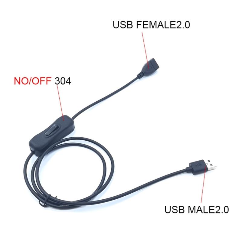 USB Cable Extension Cord With Switches ON/OFF Cable Extension For Easy Control Of Electronic Devices