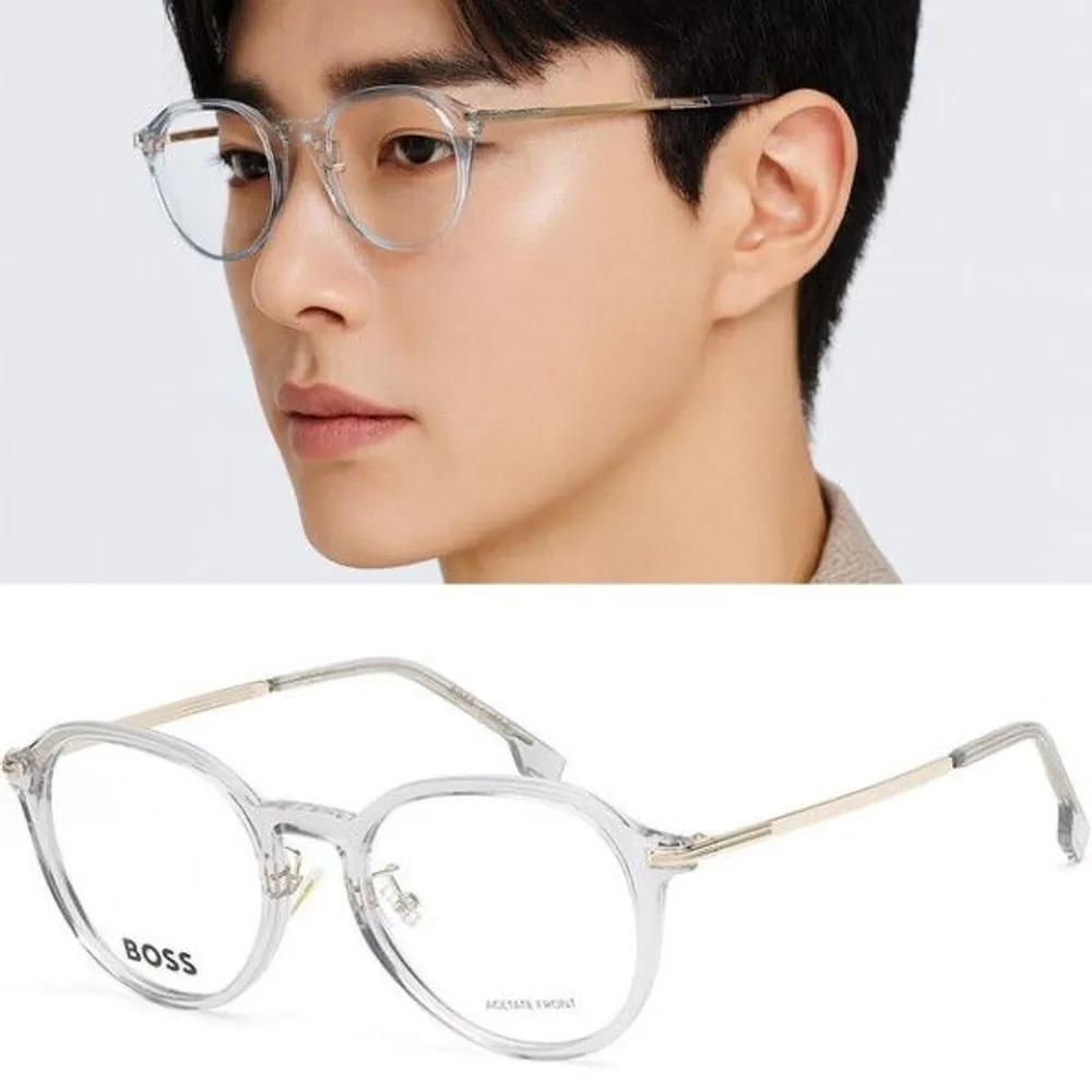 

[Hugo Boss] Hugo Boss Eyeglass Frames BOSS1615F FT3 Clear Horn-rimmed Round Daily Fashion