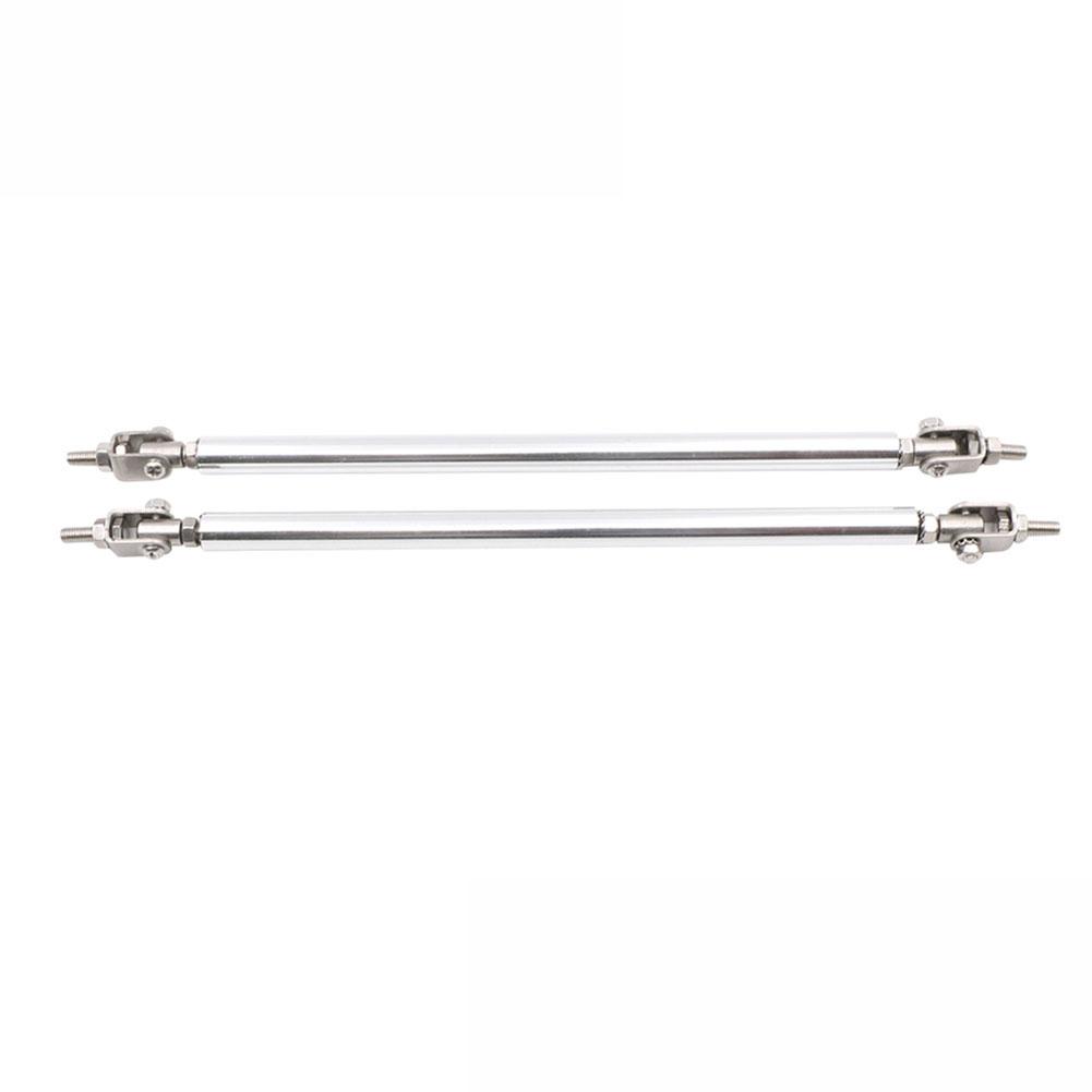 

2 Pieces Adjustable Front Bumper Lip Splitter Rods Stainless Steel Support Bars for Vehicle Exterior Reinforcement срібний