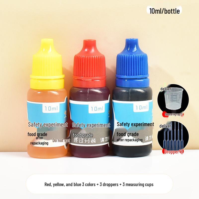 Kids' Science Experiment: Primary Color Tie-Dye Kit with Dropper