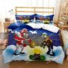 Plants Vs Bedding Sets Zombie US Europe UK Size Quilt Cartoon Bed Cover Duvet Cover Pillow Case Adult Children