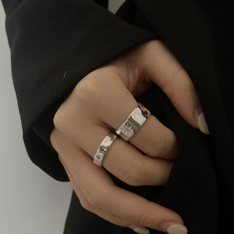 Star Trendy Couples Shaped Zircon Ring For Women Fashionable Unique 2023 Design