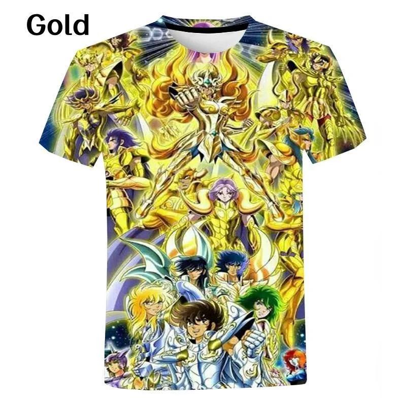 

Мужская Женская Уличная Футболка Рыцари Зодиака Saint Seiya 3D Футболки С Круглым Вырезом Дизайнерская Футболка с Короткой Рукавой XS