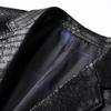 New Leather Jacket Suit Casual Black Men's Leather Jacket Spring and Autumn Suit Fashion Trendy Suit Men's Leather Jacket
