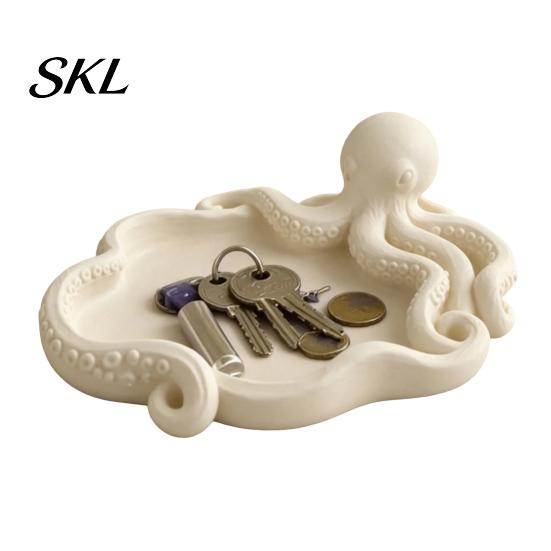 Octopus Tentacle Tray Storage Tray, 3D Printing Molding, with Jewelry And Key Holder Groove Integrated for Keys Stationery Organizer Printed