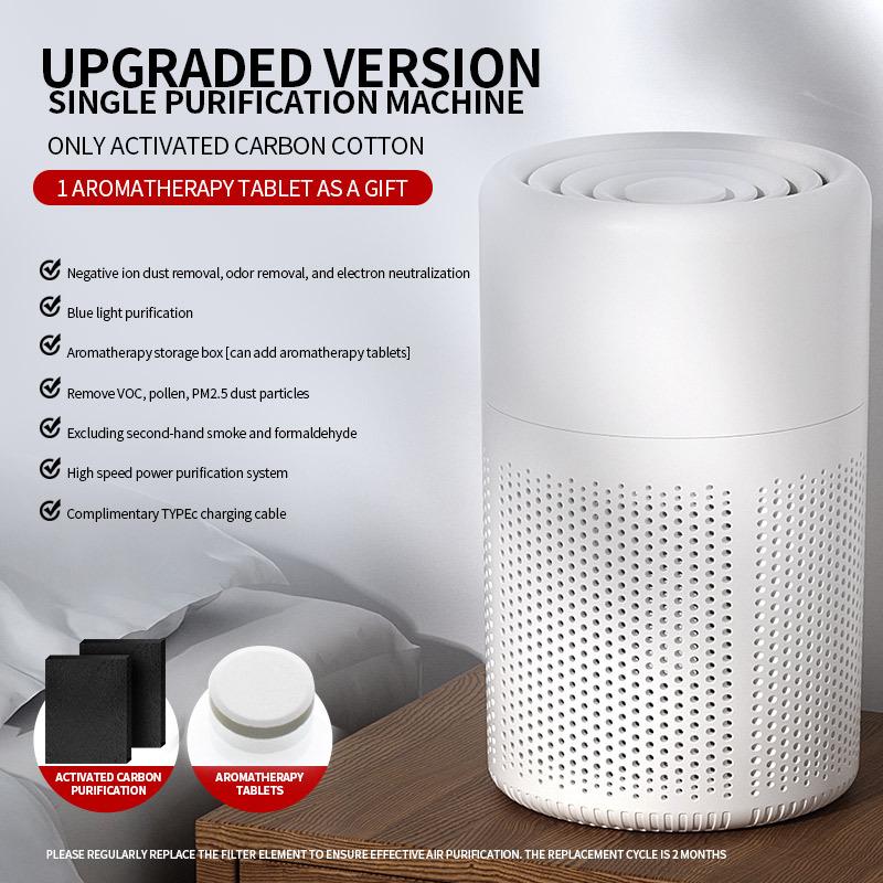 USB Desktop Air Purifier: Removes Odors, Deformaldehyde, and Indoor Dust