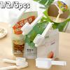 1-3pcs With Lid Sealing Food Bag Clips Plastic Kitchen Food Moisture-Proof Dustproof Milk Bag Clips Sealing Preservation Tools