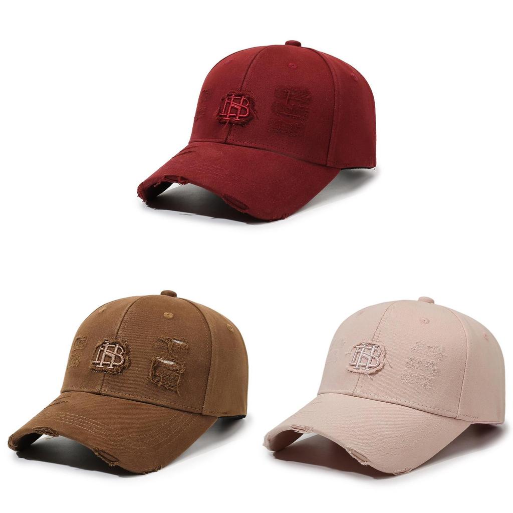 Fashion Vintage Distressed Cotton Embroidered Baseball Cap For Men And Women Outdoor Sun Protection