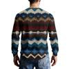 Men's Casual Knit Button-Up Long-Sleeve Shirt
