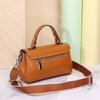 Cowhide Women's Bag Single Shoulder Crossbody Women's Bag Cute Fashion Shell Bag Multi-compartment Double Shoulder Strap