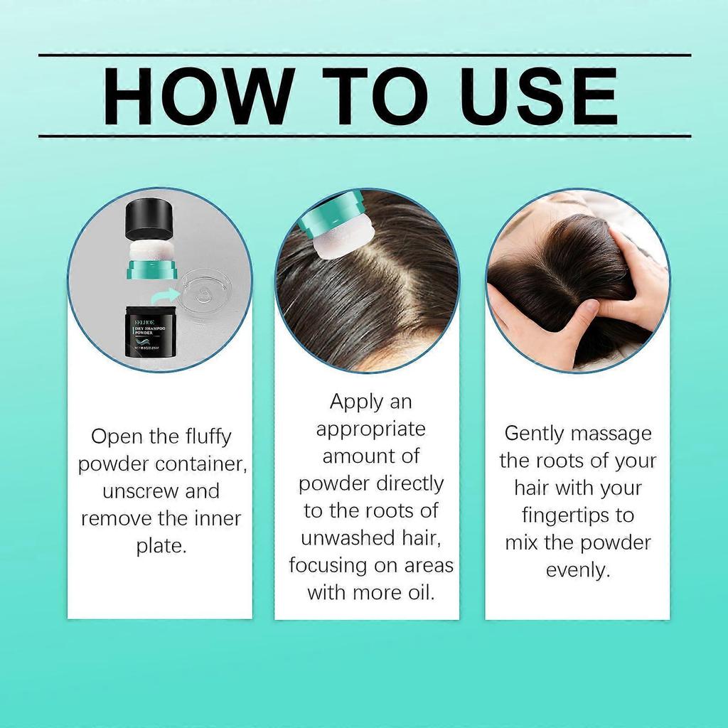 Volumizing Dry Hair Powder - Oil Control & Odor Elimination for All Hair Types | Refreshing Leave-In Styling Powder for Instant Volume, Fluffiness & L