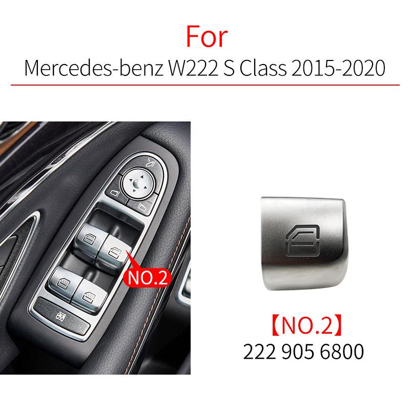For Benz E S Class Car Power Window Switch Button Cover Cap Accessory For Mercedes W212 W222 E300 S300 S320 S350 S400 S500 S600