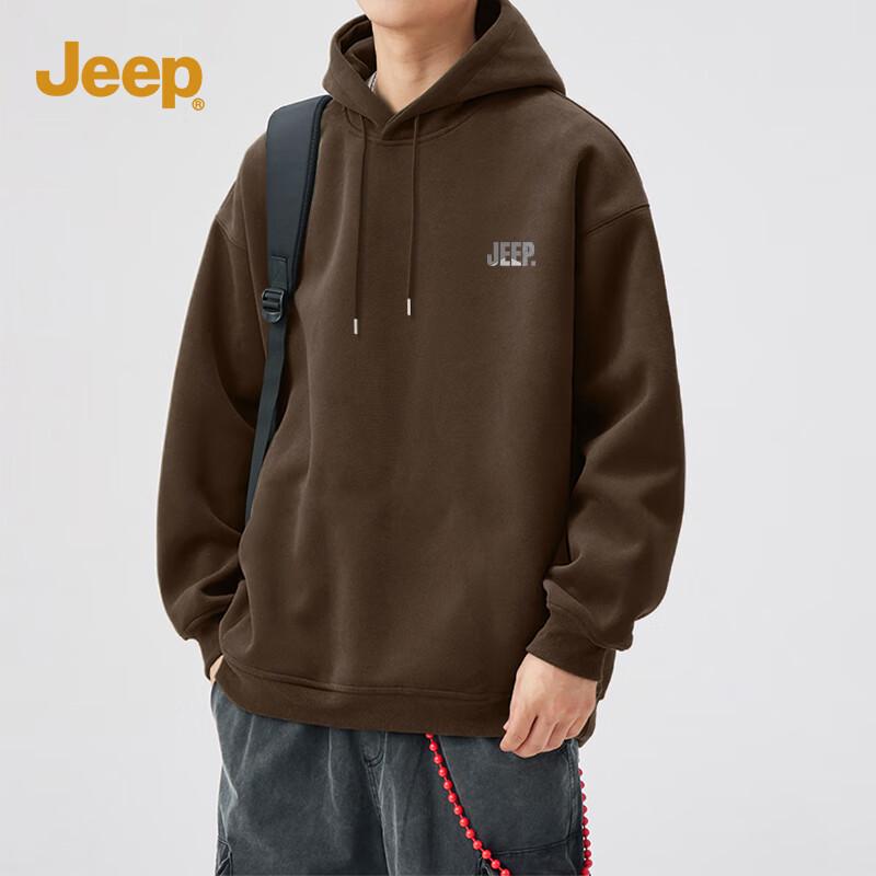 Jeep Men's Heavyweight Hooded Sweatshirt