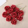10-50Pcs Rose Artificial Flowers With Stem Foam Fake Roses Wedding Bouquet Centerpieces Decoration Birthday Party DIY Gift Craft