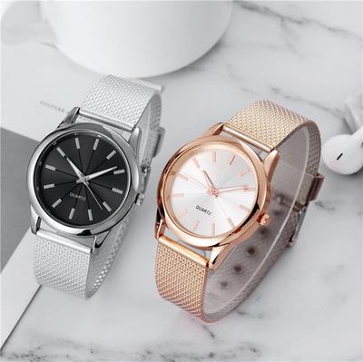 Womens Watch Gold Black Watch Magnetic Stainless Steel Mesh Band Luxury  Femme Diamond Wristwatches