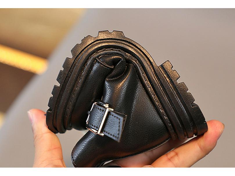British-Style Kids' Winter Boots: Fleece-Lined, Soft-Soled Cotton for Boys & Girls, Martin Design.
