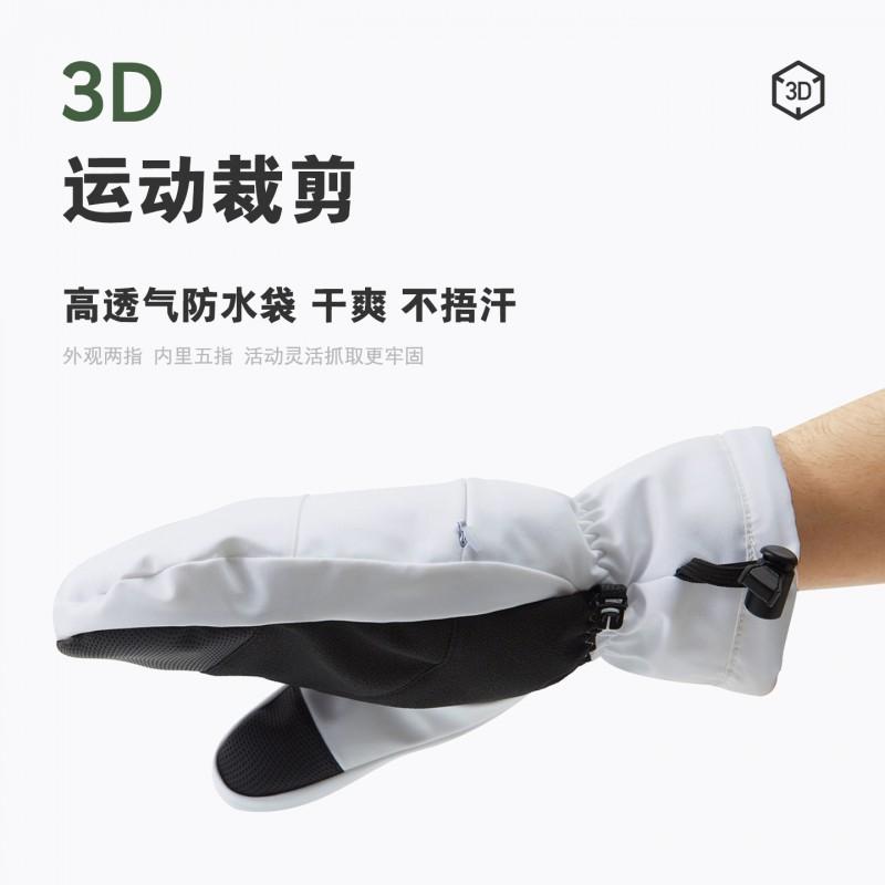 25 Pairs Touchscreen Ski Gloves Warm Waterproof Mittens Men Women Adults Outdoor Snowboarding Winter Sports