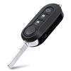 3 Buttons Folding Key Housing Shell Fit for Citroen Relay Fiat 500 Bravo Ducato Doblo Qubo Florino Punto Lancia Peugeot Boxer