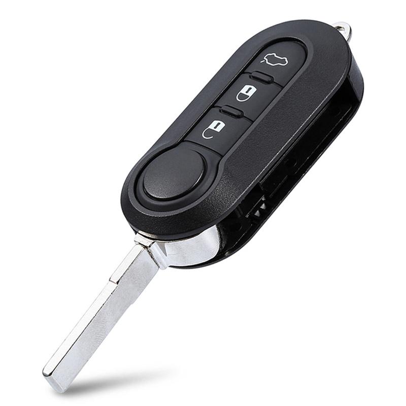 3 Buttons Folding Key Housing Shell Fit for Citroen Relay Fiat 500 Bravo Ducato Doblo Qubo Florino Punto Lancia Peugeot Boxer
