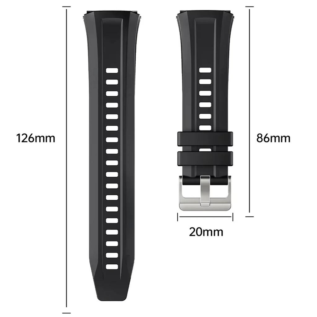Official Silicone Strap For Huawei Watch GT5 Pro 46mm 22mm Soft Sport Wrist Band For Huawei Watch GT 5 Pro Smart Watch Bracelet Accessories
