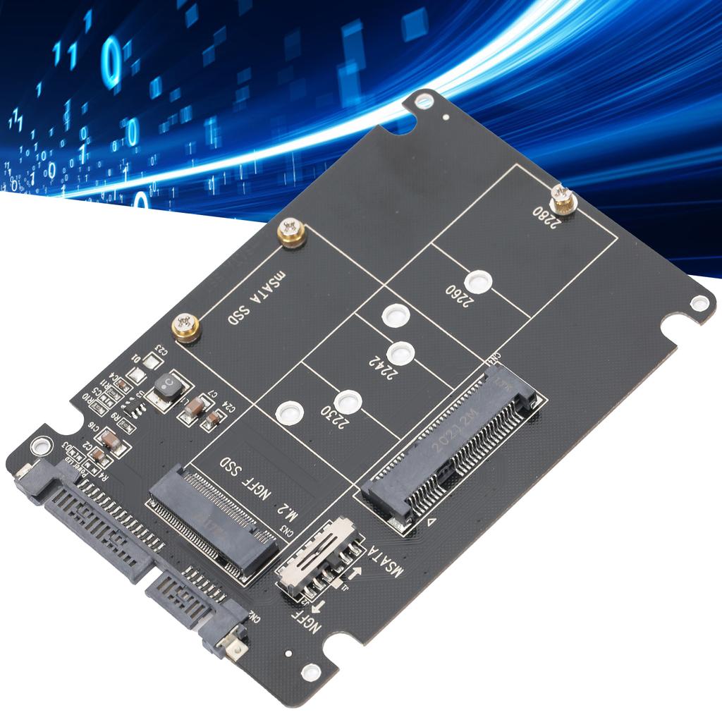 M.2 NGFF MSATA To SATA 3.0 Adapter SSD To SATA Converter Reader Board Computer Equipment