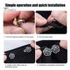 Metal Pants Tightener Pins 1 Pair Rose Waist Pins, No-sew Tighteners, Cincher Detachable Flower for Jeans Skirts Waistband Adjustment Tool
