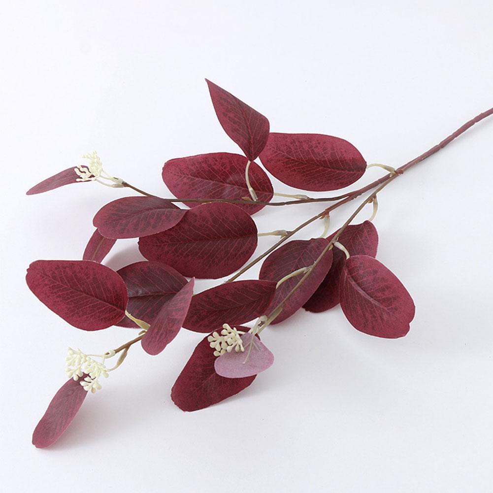 Autumn Artificial Eucalyptus Leaves Artificial Flowers Home Decoration Green Plants Apple Leaves Wedding Decoration False Leaves