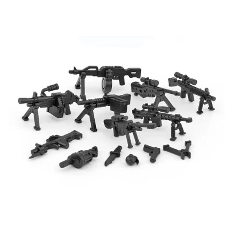 Building Blocks Weapons Accessory Soldier Digital Gift Ninja Sword Mortar Cannon Missile Launcher RPG Toys Mini Brick X006
