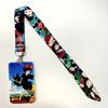Anime Lanyards Keychain Animated Mobile Phone ID Card pass Hang Rope DIY Jewelry Accessories