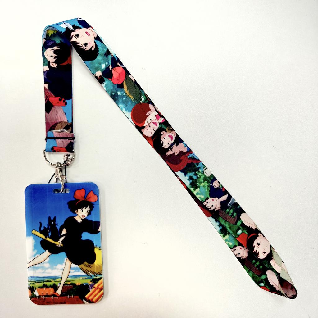 Anime Lanyards Keychain Animated Mobile Phone ID Card pass Hang Rope DIY Jewelry Accessories