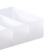 4 Section Drawer Organizer Versatile Translucent Organizer Tray PP Removable Partition Plastic Drawer Dividers Bedroom