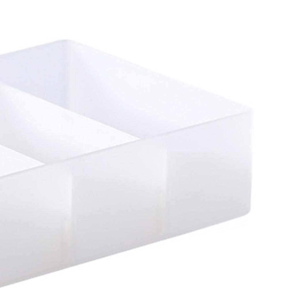 4 Section Drawer Organizer Versatile Translucent Organizer Tray PP Removable Partition Plastic Drawer Dividers Bedroom