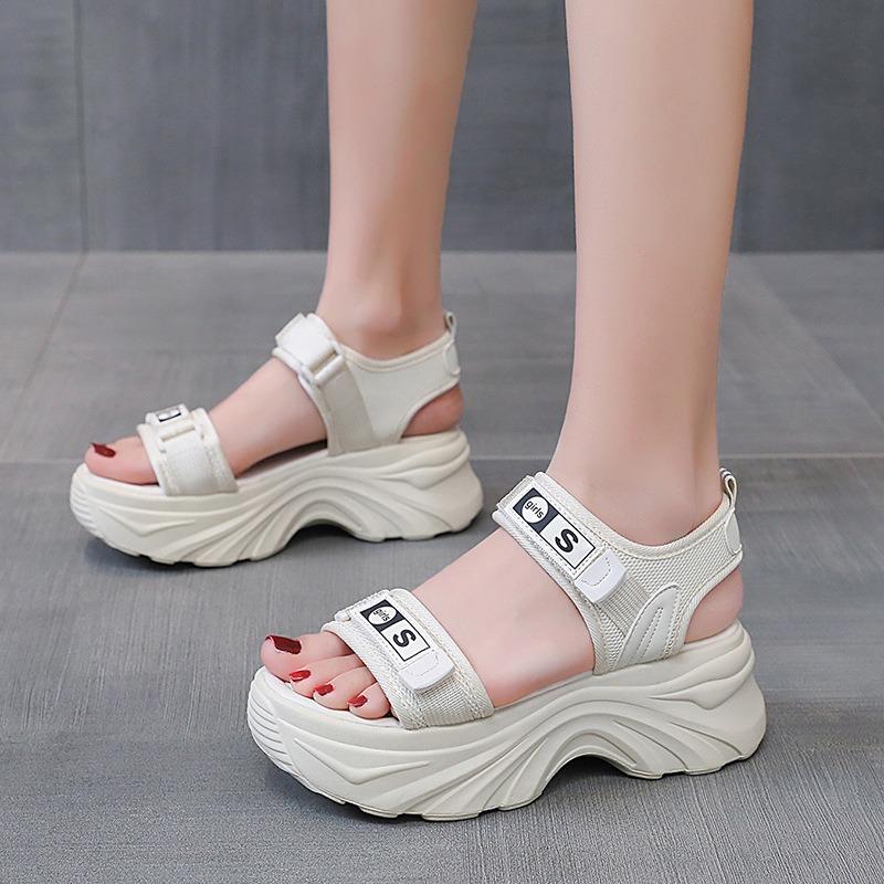 Sports sandals women's summer platform new Velcro beach shoes college style is good with casual women's shoes